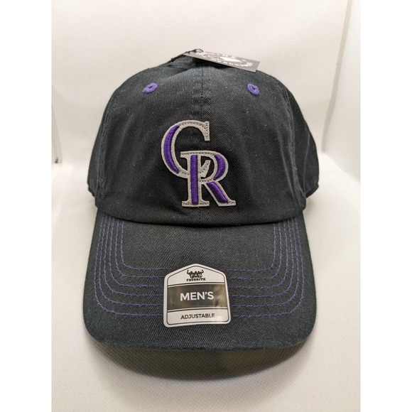 MLB Colorado Rockies Cap Hat Adult Adjustable Black Cotton Men Women Baseball - Picture 3 of 9
